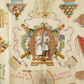 エルメス カレ90 A LA GLOIRE DE LA CUISINE FRANCAISE フランス料理を讃えて スカーフ ブルー ベージュ マルチカラー シルク レディース HERMES 【中古】